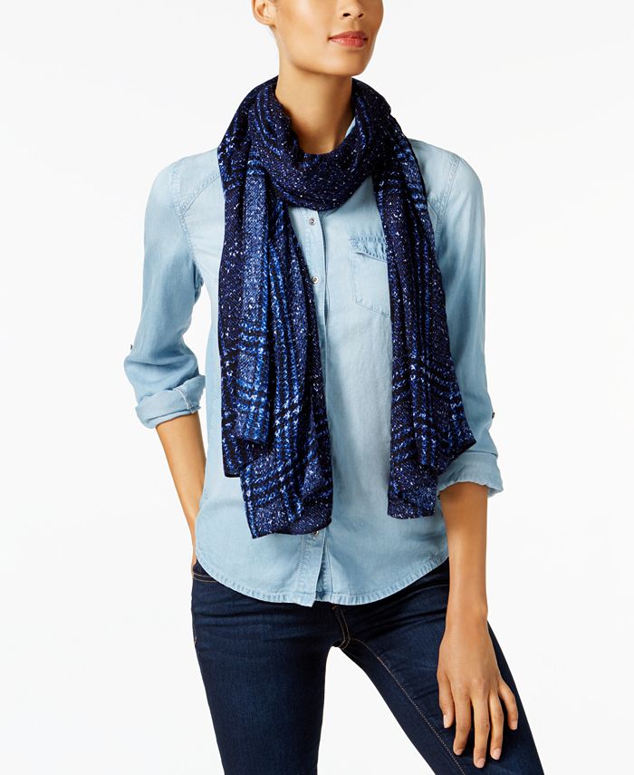 Michael Kors Blue Polyester Scarf main image 0