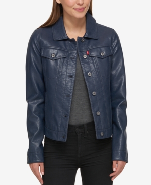 LEVI'S BUFFED COW FAUX-LEATHER JACKET