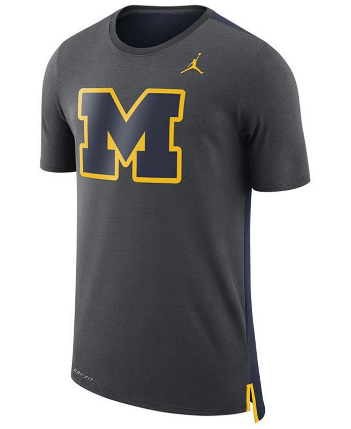 Nike Men's Michigan Wolverines Meshback Travel T-Shirt - Macy's
