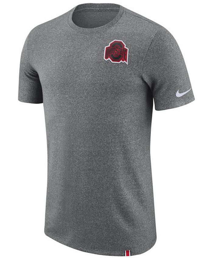 Nike Men's Ohio State Buckeyes Marled Patch T-Shirt - Macy's