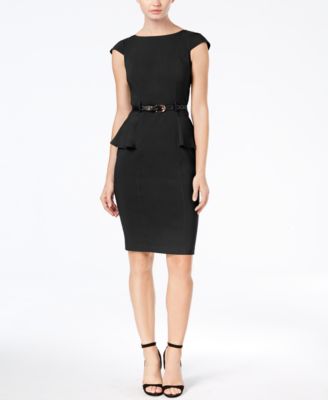 macys peplum dress