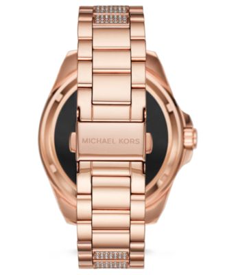 Michael Kors Access Women's Digital Bradshaw Rose Gold-Tone Stainless ...