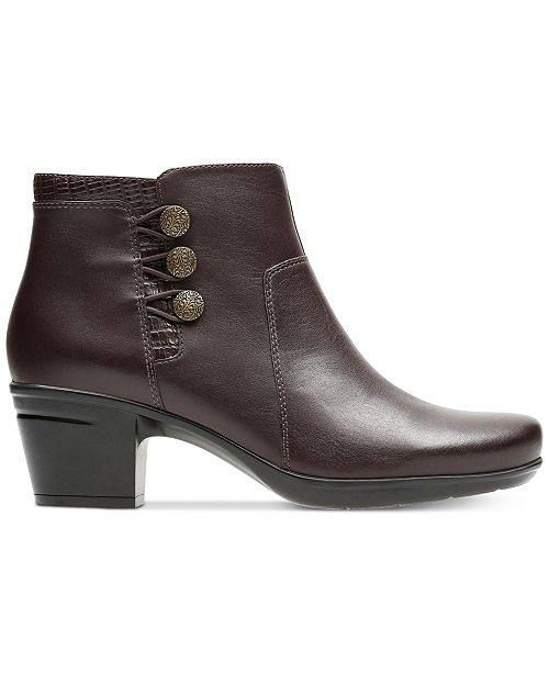 macys clarks booties