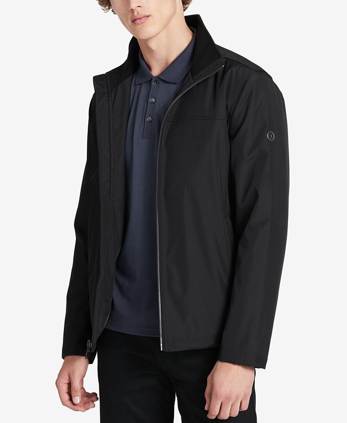 Tablet satelliet stad Calvin Klein Men's Big & Tall Zip-Front Open Bottom Jacket & Reviews - Coats  & Jackets - Men - Macy's