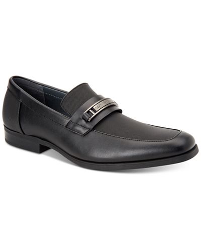 Calvin Klein Men's Jameson Soft Leather Loafers - All Men's Shoes - Men ...