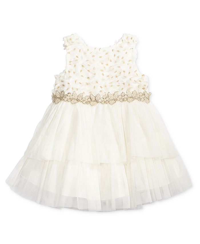 Nanette Lepore Metallic Tiered Dress, Baby Girls - Macy's