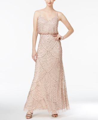 Adrianna Papell Beaded Blouson Gown 