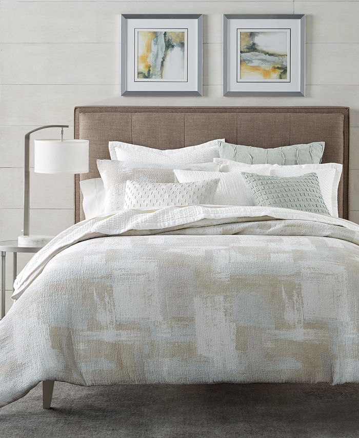 Hotel Collection Hotel Collection QUEEN BRUSHSTROKE DUVET &  SHAMS Set  $640 New Repackaged 