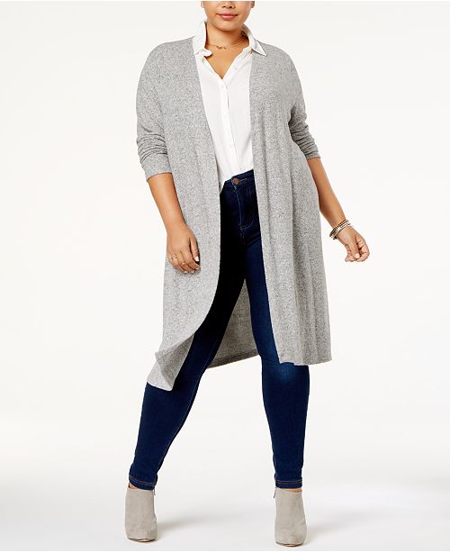 Bcx Trendy Plus Size Duster Cardigan Reviews Sweaters Plus Sizes Macy S
