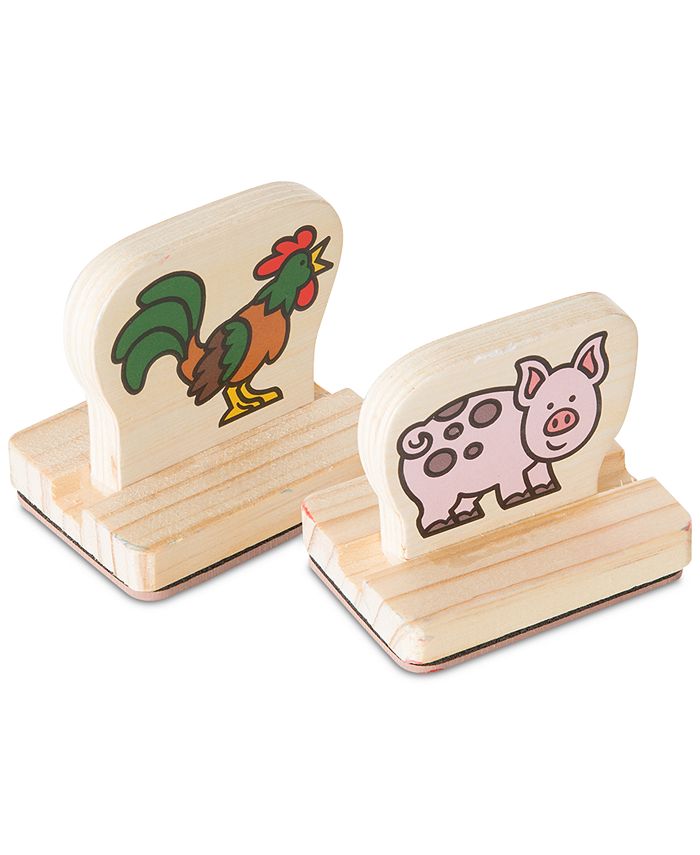 wooden stamp set melissa and doug