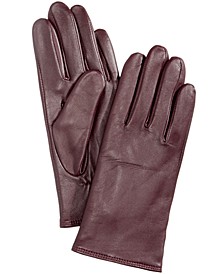 Cashmere Lined Leather Tech Gloves, Created for Macy's