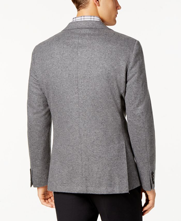 Ryan Seacrest Distinction Men's Slim-Fit Gray Knit Sport Coat, Created ...