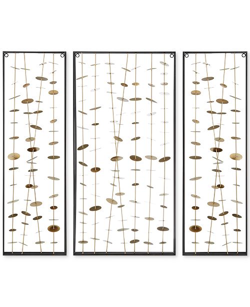 Jla Home Madison Park Signature Clement Metal Wall Decor Set Of 3