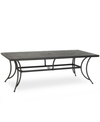Wythburn Mix and Match 84"x 42" Cast Aluminum Outdoor Dining Table, Created for Macy's