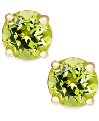 Macy's - Peridot Stud Earrings in 14k Gold (1 ct. t.w.)