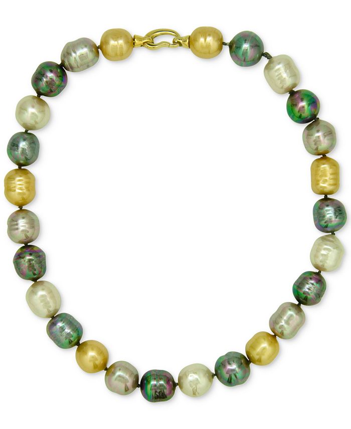 Majorica baroque pearl earrings top