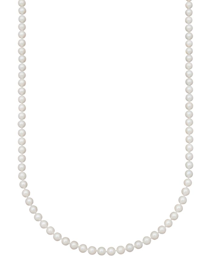 Belle de Mer - Bell de Mer Pearl Necklace, 20" 14k Gold A+ Cultured Akoya Pearl Strand (6-6-1/2mm)