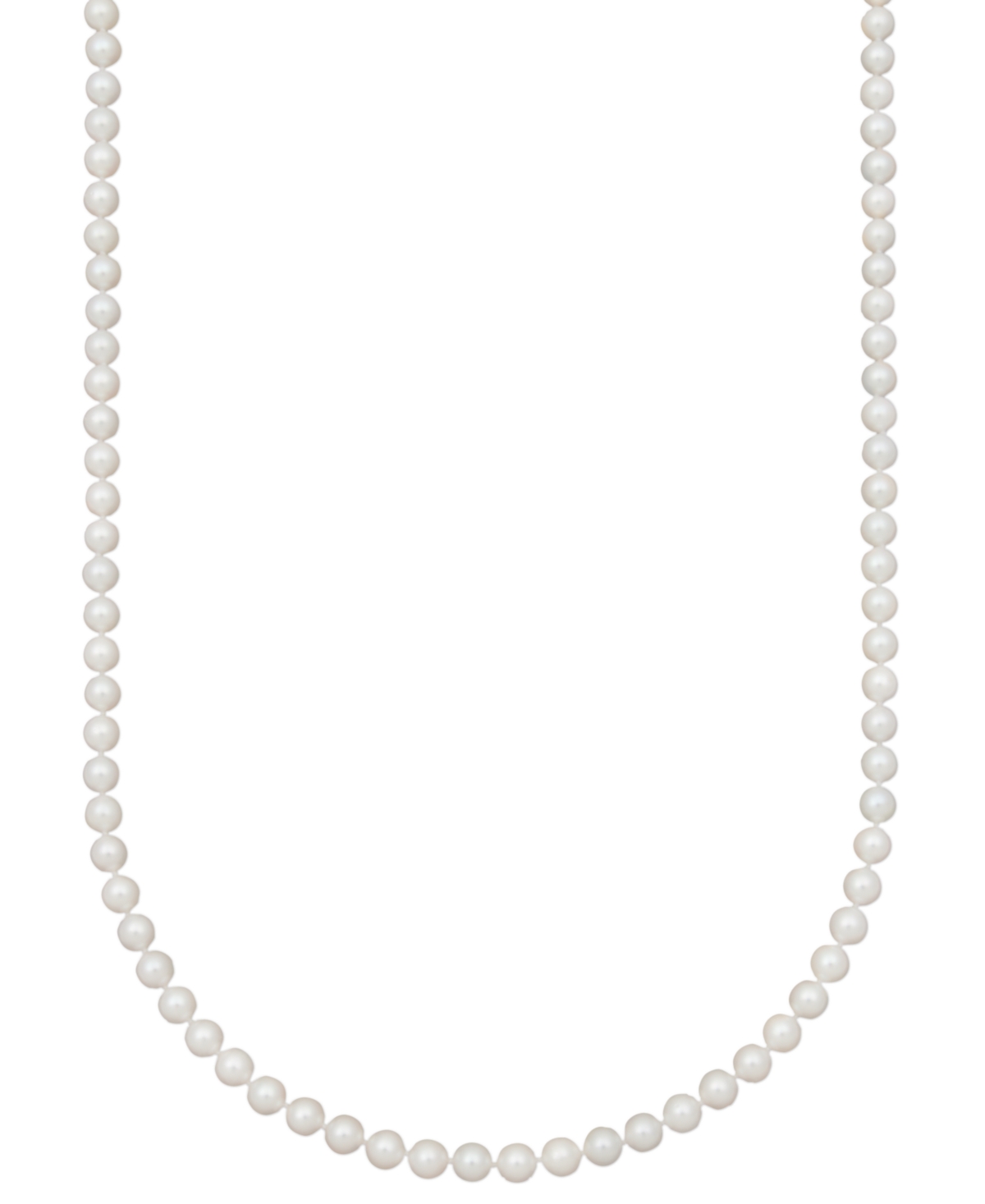 Belle de Mer Pearl Necklace, 20" 14k Gold A+ Akoya Cultured Pearl Strand (6-6-1/2mm)