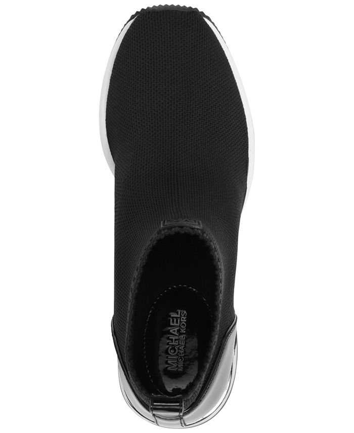 Michael Kors Women's Skyler Wedge Bootie Sock Sneakers - Macy's