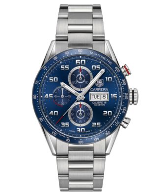 TAG Heuer - Men's Swiss Automatic Chronograph Carrera Steel Bracelet Watch 43mm