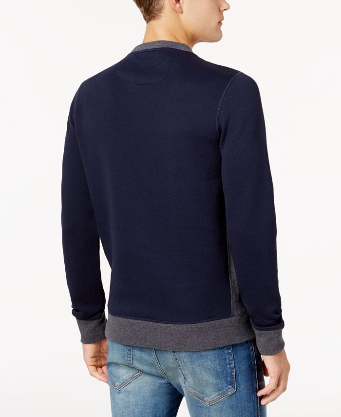 Bar III Men's Cotton Quilted Sweatshirt, Created for Macy's Macy's