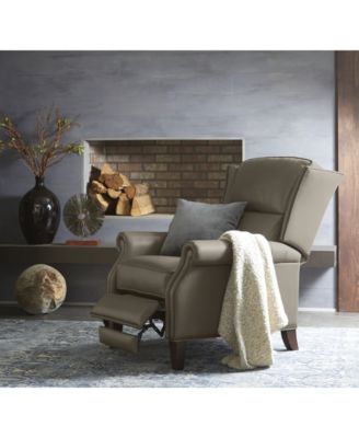 anguria pushback leather recliner