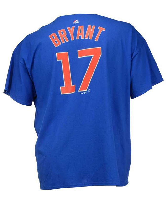 Majestic Men's Kris Bryant Chicago Cubs Official Player 3XL-4XL T-Shirt -  Macy's