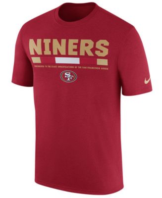 Nike Men's San Francisco 49ers Legend Staff T-Shirt - Macy's