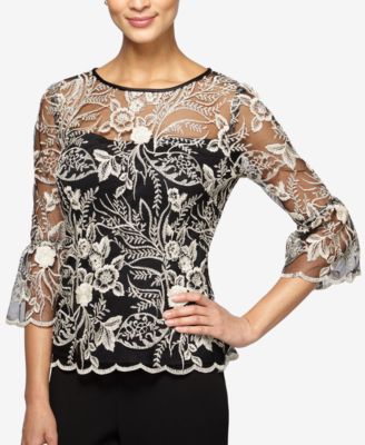 elegant tops for evening plus size