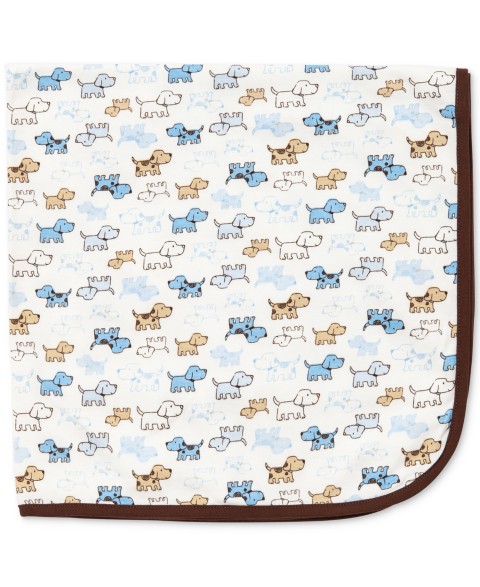 Детские Little Me Baby Boys Cute Puppies Print Cotton Blanket