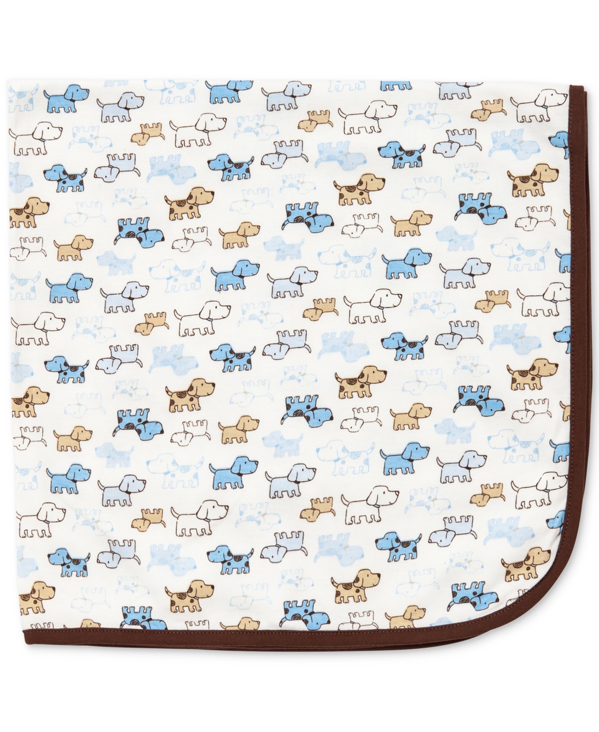 Детские Little Me Baby Boys Cute Puppies Print Cotton Blanket — фото 1