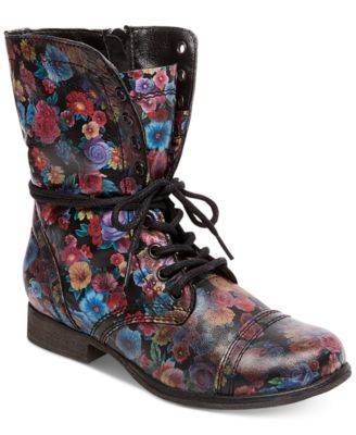 floral boots womens