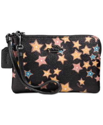 COACH - Small Wristlet in Starlight Print Coated Canvas