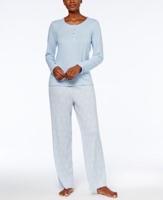 Charter Club Soft Knit Pajama Set, Created for Macy's & Reviews - Bras ...