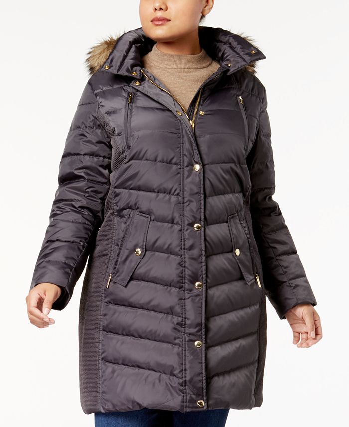 Macys michael kors coats plus size top