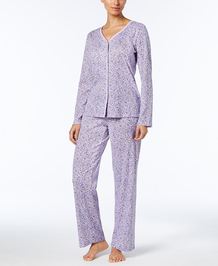 Charter Club Petite Picot Trim Cotton Pajama Set Created for