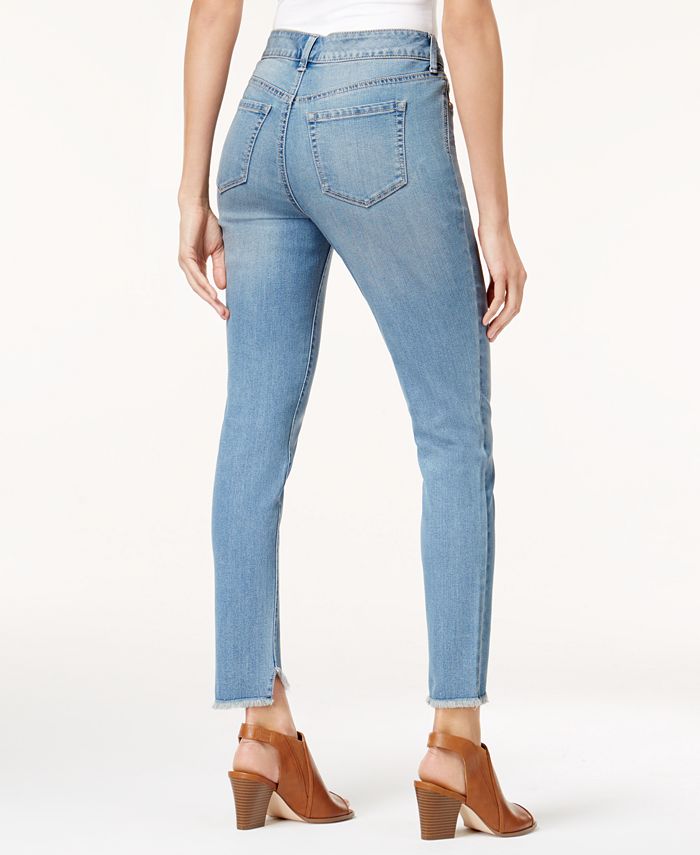 Style & Co Petite Step-Hem Skinny Ankle Jeans, Created for Macy's ...
