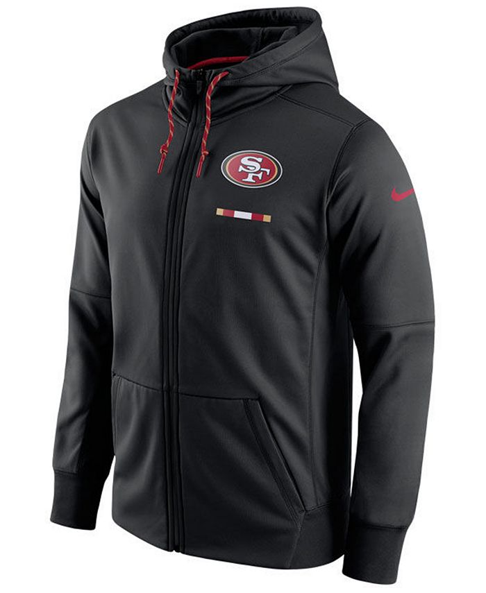 Nike Men's San Francisco 49ers Therma Full-Zip Hoodie - Macy's