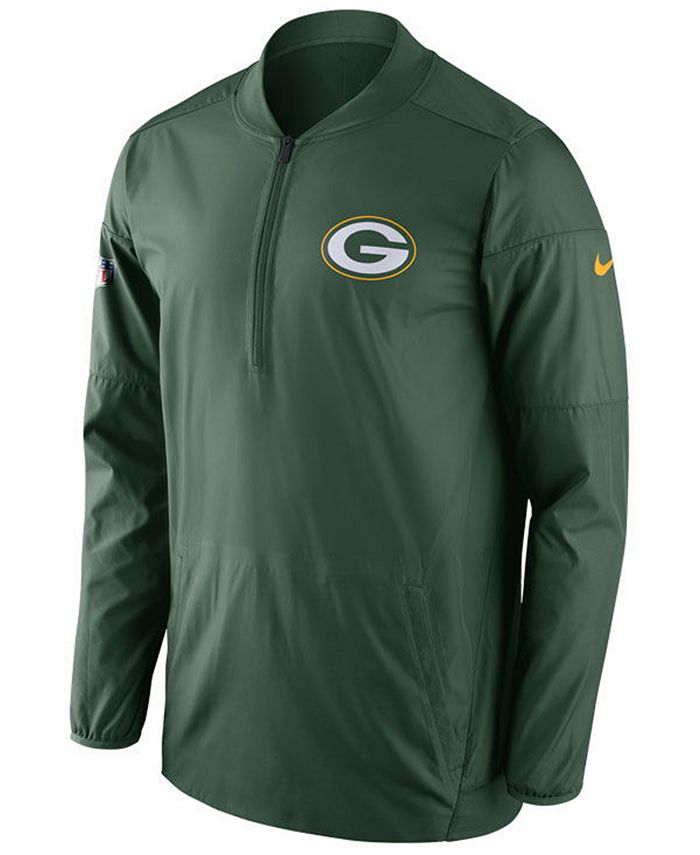 Nike Men's Green Bay Packers Lockdown Quarter-Zip Jacket & Reviews ...