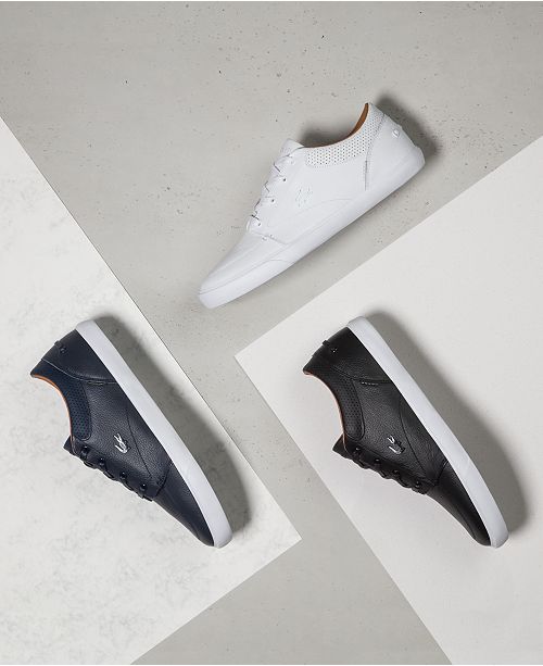 Lacoste Bayliss Leather Sneakers Reviews All Men S Shoes