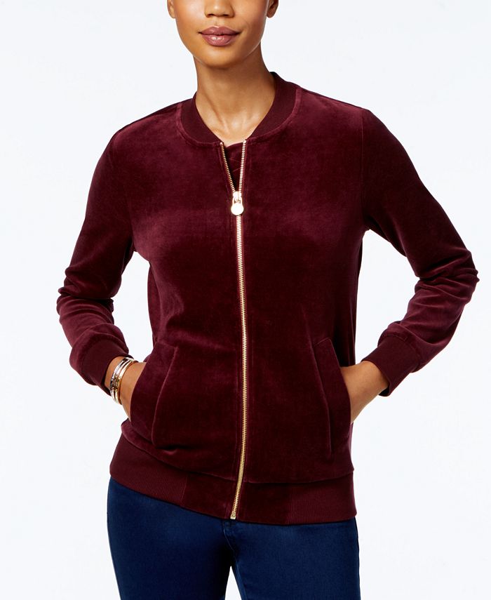 Michael Kors Petite Velour Jacket Macy s