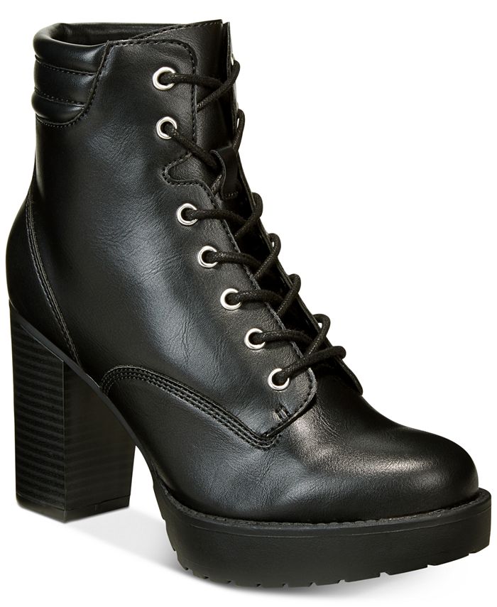 Madden girl combat hot sale boots with heel