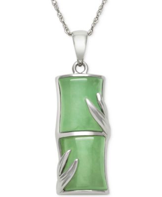 jade pendant sterling silver