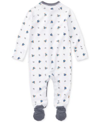 Baby Boys Bear Cotton Footed Coverall