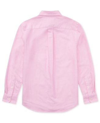 8-20 Boys' Embroidered Pony Logo Cotton Oxford Shirt