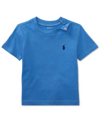 Baby Boys Cotton Crewneck Embroidered Pony T-Shirt