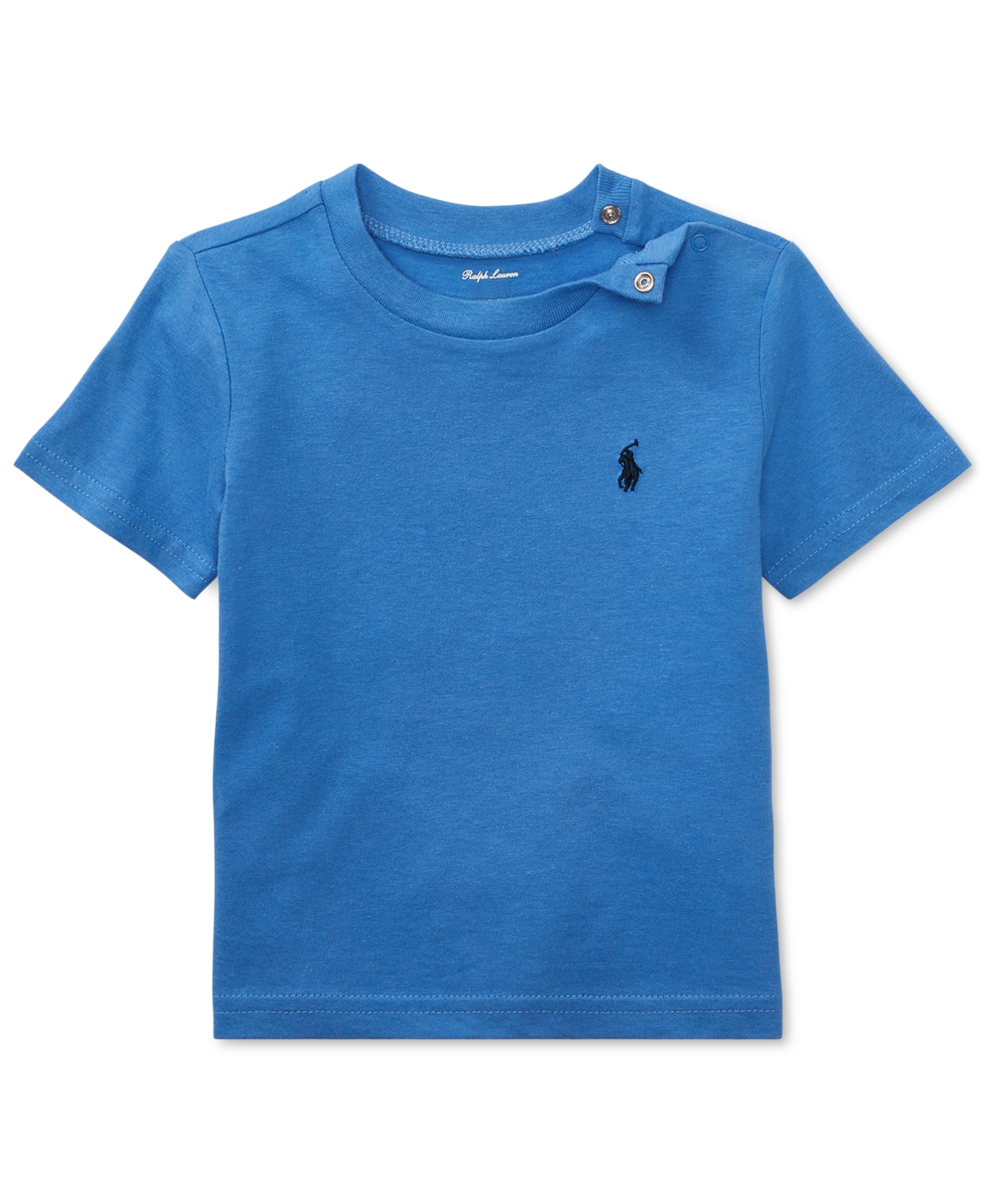 Polo Ralph Lauren Baby Boys Cotton Crewneck Embroidered Pony T-shirt In Blue
