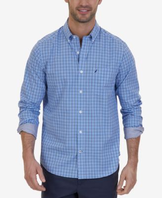 Nautica - Men's Big & Tall Wrinkle Resistant Plaid Shirt
