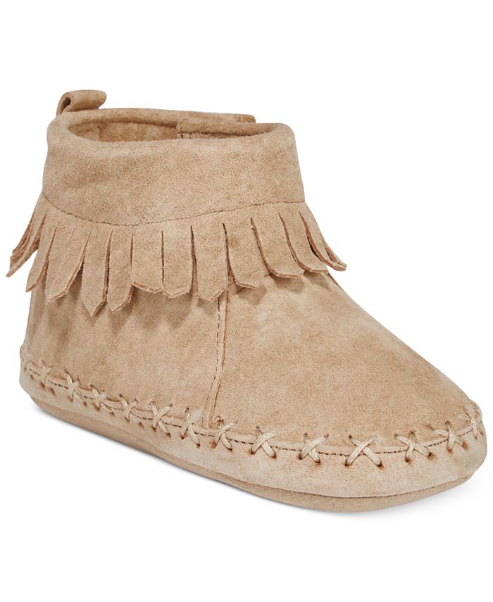 Robeez Cozy Ankle Moccasins, Baby Girls & Baby Boys - Macy's