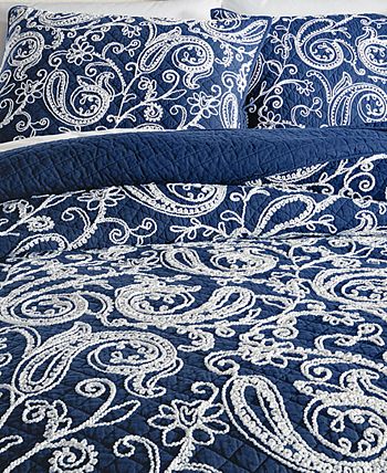 Martha Stewart Collection Village Peony Crewelwork Decorative Pillow main image 0